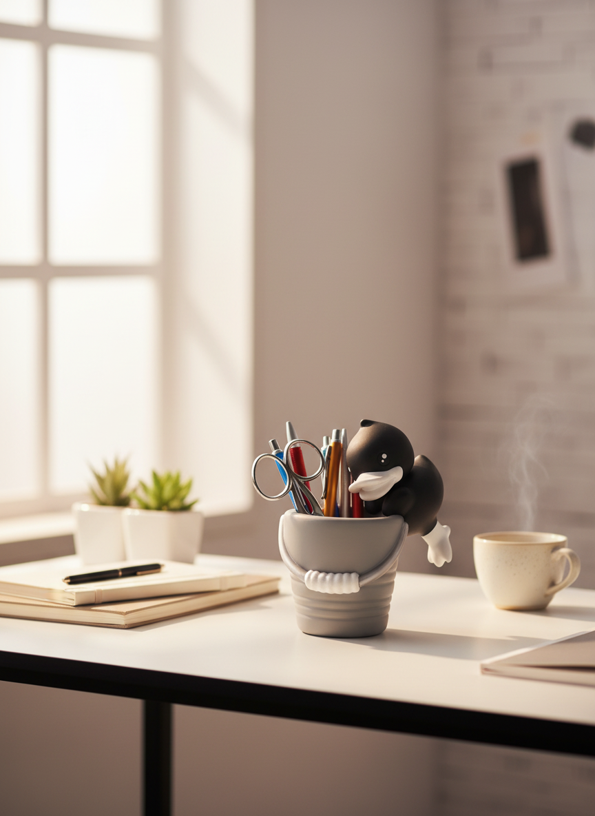 Black Duck Pencil Holder