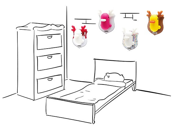 White Duck Wall Piggy Bank