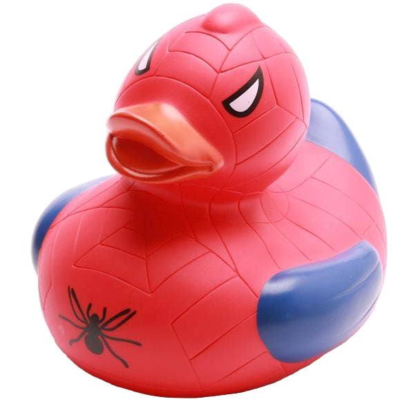 Red-Blue Superhero Duck XL