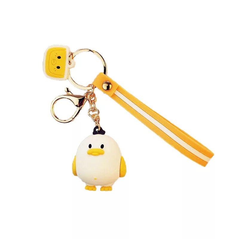 Porte-Clés Gros Canard Blanc