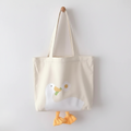Tote Bag Canard Fleur Beige
