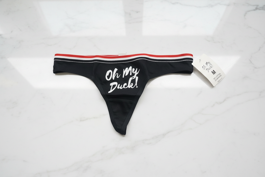 String "Oh My Duck" Noir