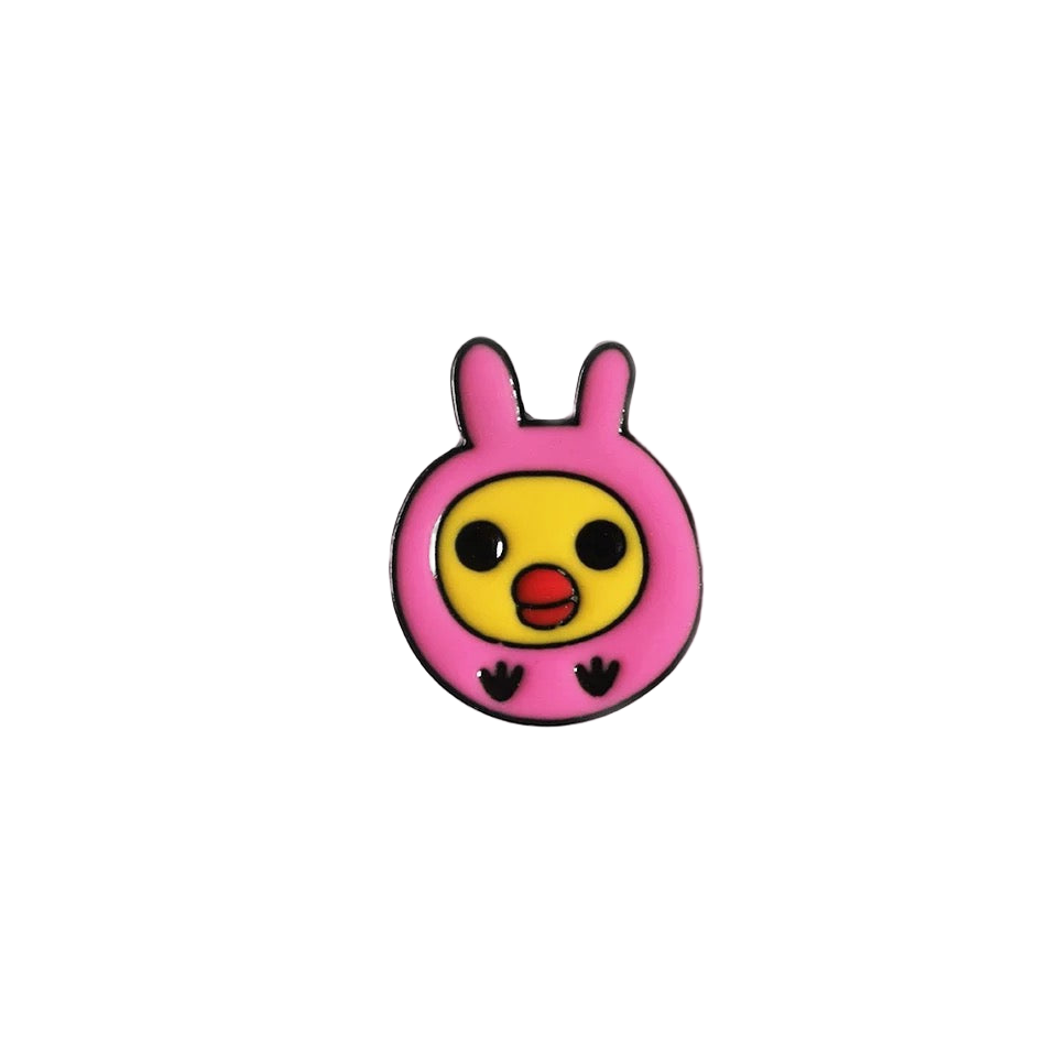 Pin's Poussin Lapin Rose