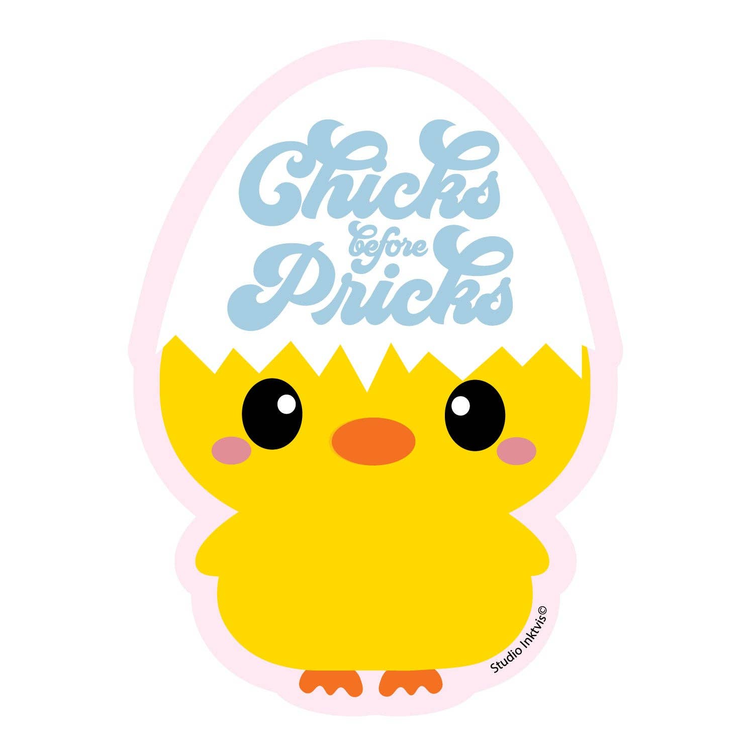 Autocollants Poussin « Chicks before Pricks »