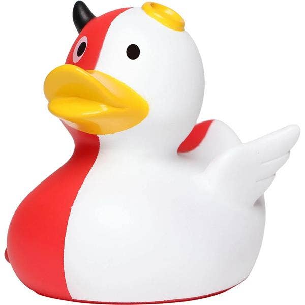Angel/demon duck