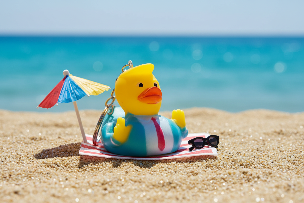 Trump Duck Keychain