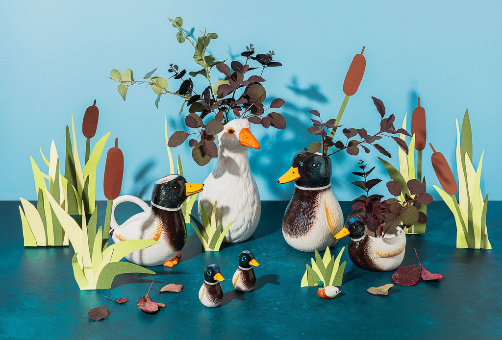 Mallard Duck Vase