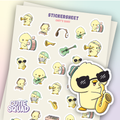 Planches d'autocollants Le groupe de Gary