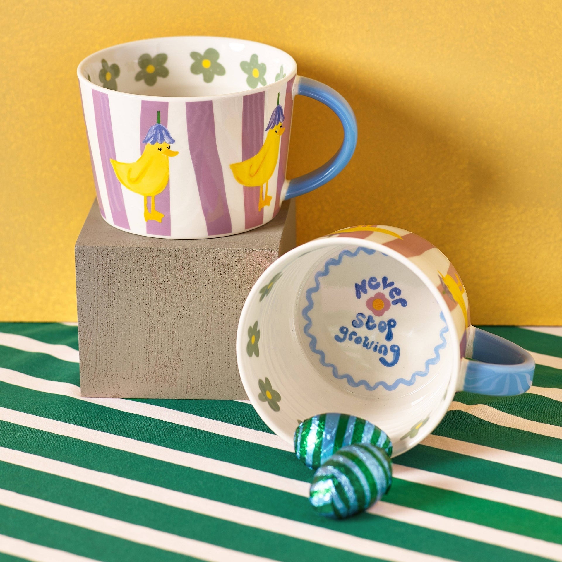 Tazza Anatra "Mai smettere di crescere"