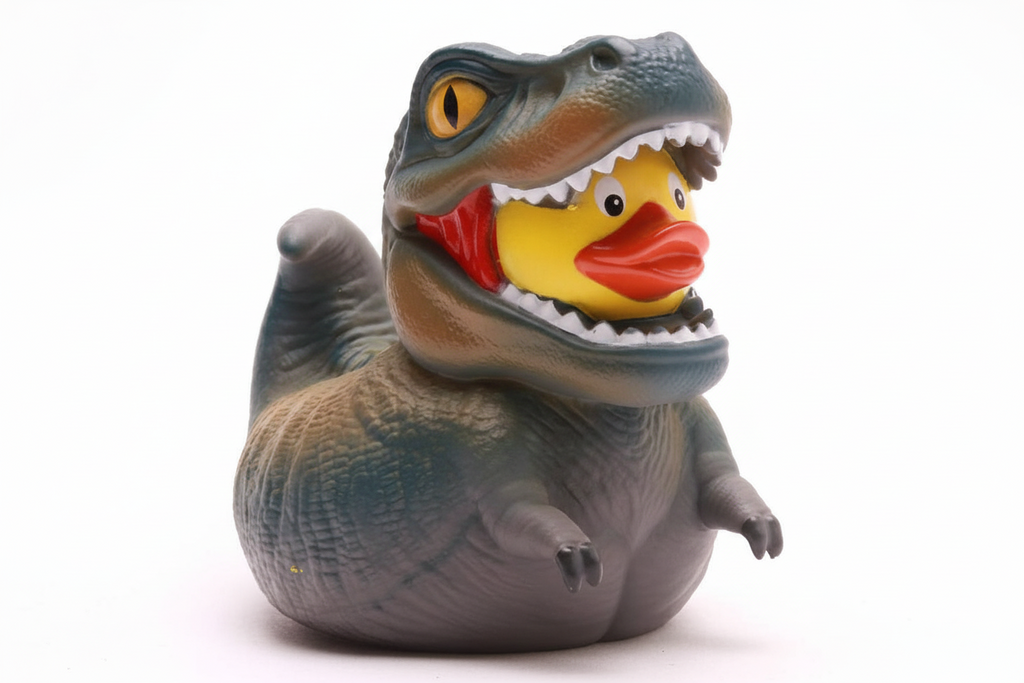 Anatra Dinosauro T-Rex Grigio XL