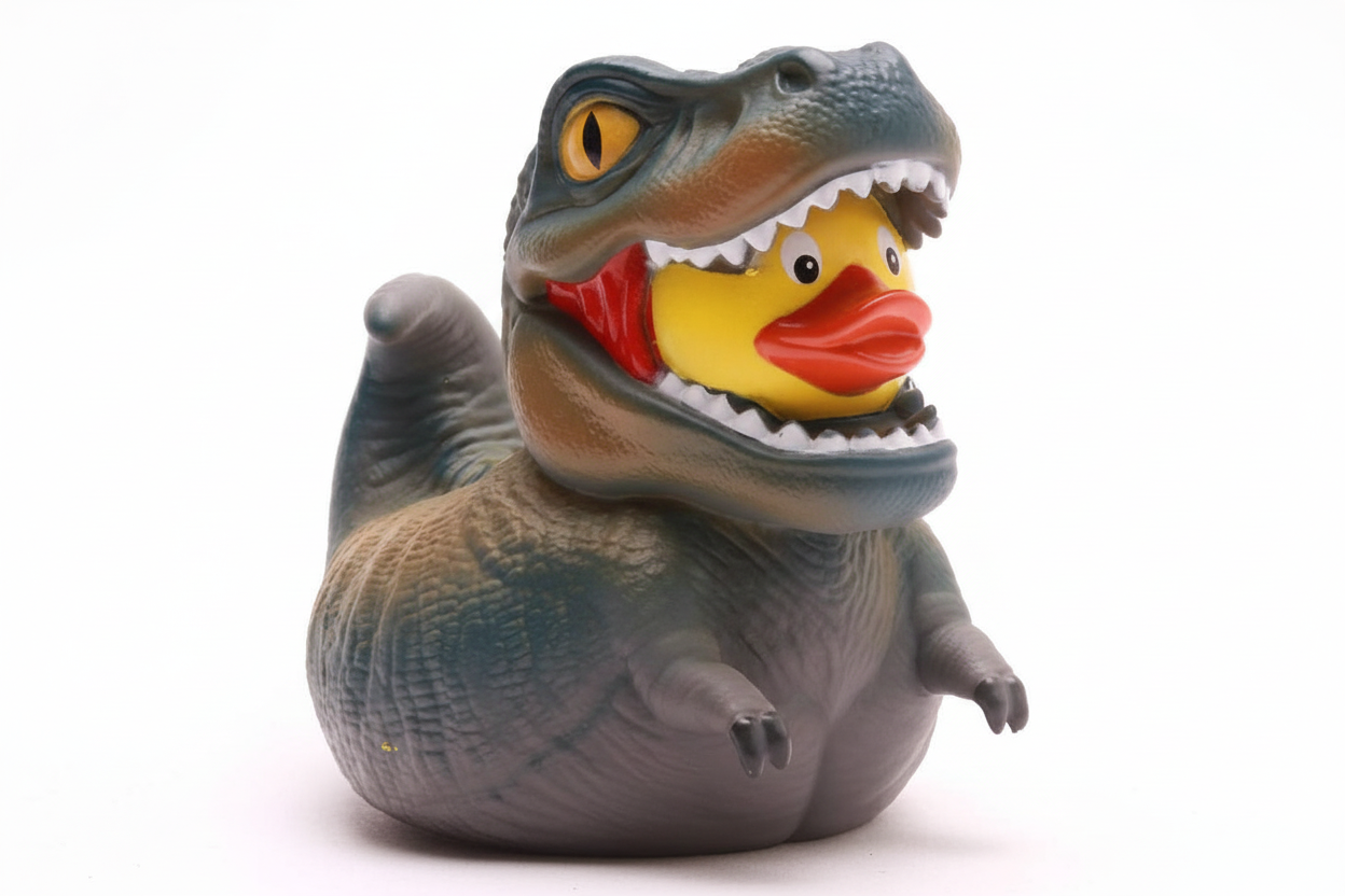 Anatra Dinosauro T-Rex Grigio XL