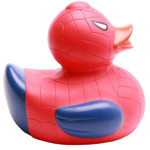 Red-Blue Superhero Duck XL