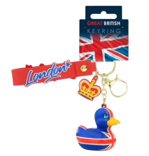 Portachiavi Anatra Union Jack