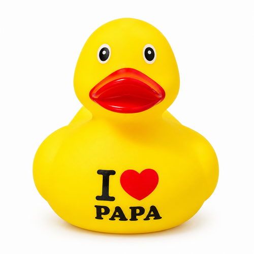 Canard « I ❤️ Papa » Dutch Ducky – vue 1