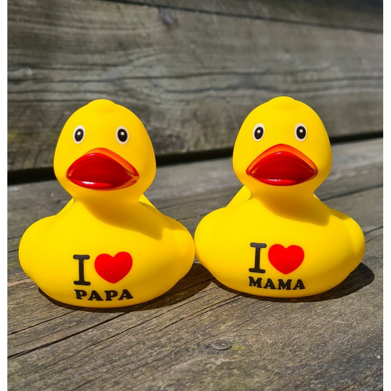 Canard "I ❤️ Papa" - Dutch Ducky - vue 2