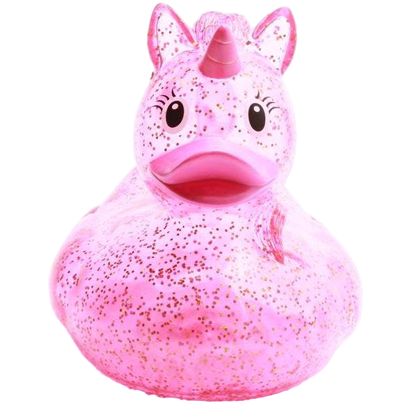 Canard Licorne Rose Pailleté XL