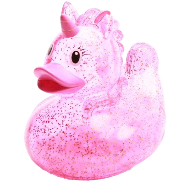 Canard Licorne Rose Pailleté XL