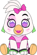 Peluche Glamrock Chica Seduta (23 cm)