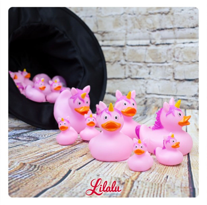 Mini Canard Licorne Rose