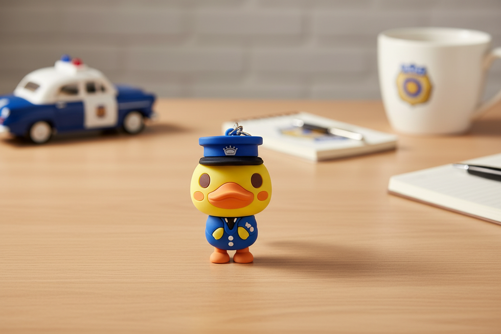 Portachiavi Anatra Poliziotto