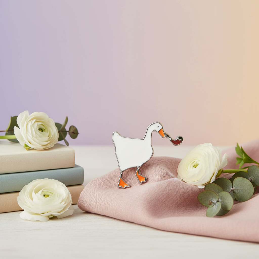 White Duck Pipe Pin