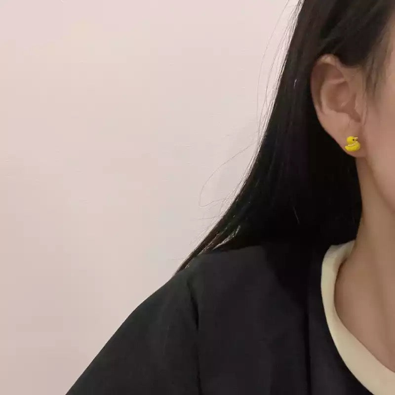 Boucles d'Oreilles Canard Jaune 3-Pack
