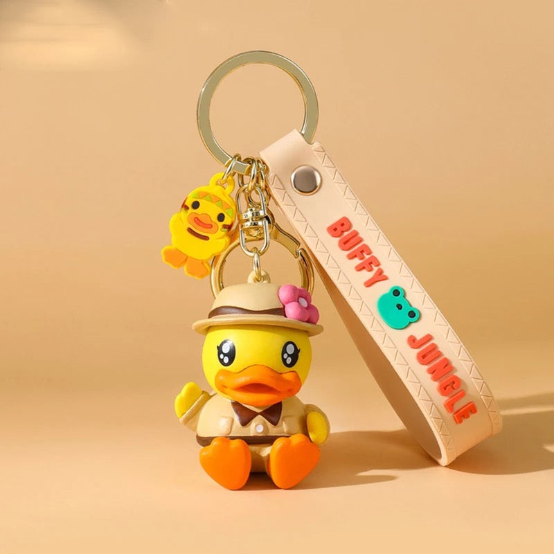 Yellow Duck Adventurer Keychain