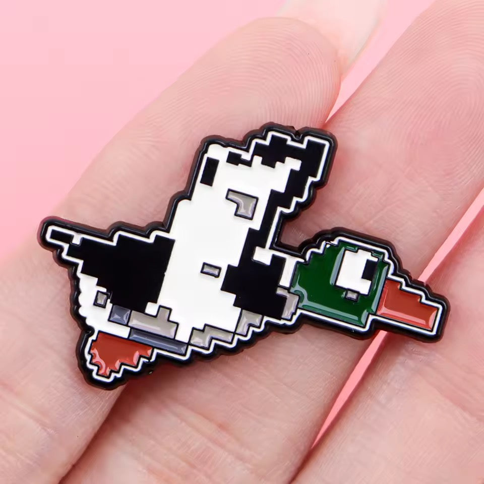 Pin’s Canard Colvert Pixel Art - photo produit