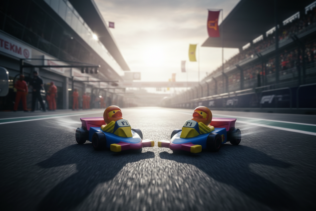 Duck F1 Racing Car